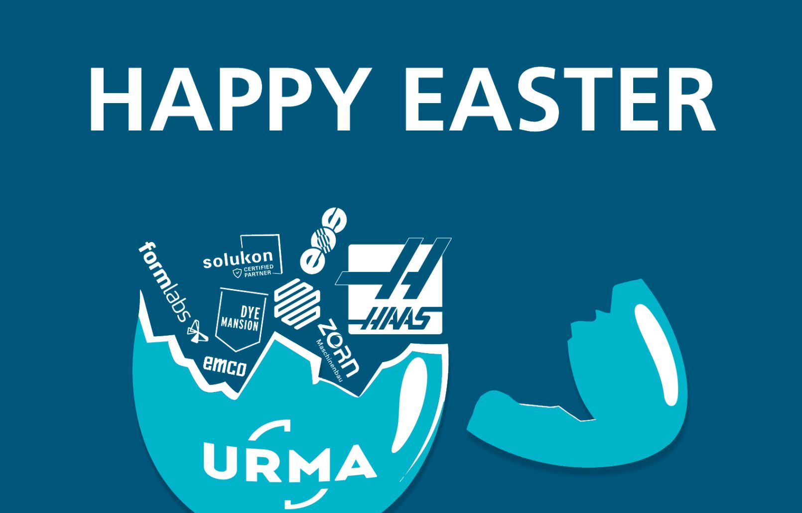 URMA AG - Ostern 2025 - HAAS - Zorn - EMCO - EOS - AMCM - Markforged - Creaform - Dyemansion - Solukon